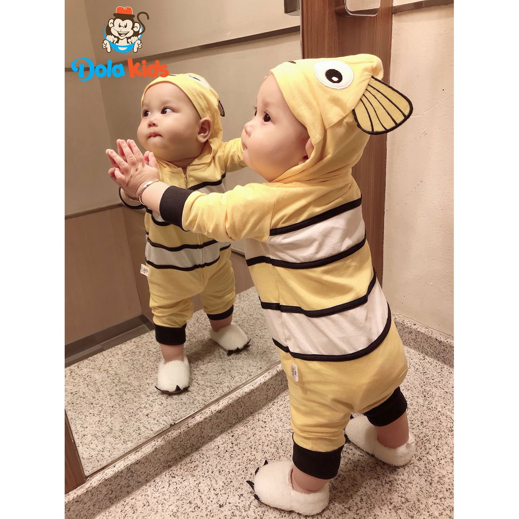 [CAO CẤP] Body Dài Tay Cho Bé Gái - Bé Trai hình thú siêu cưng từ DoLaKids