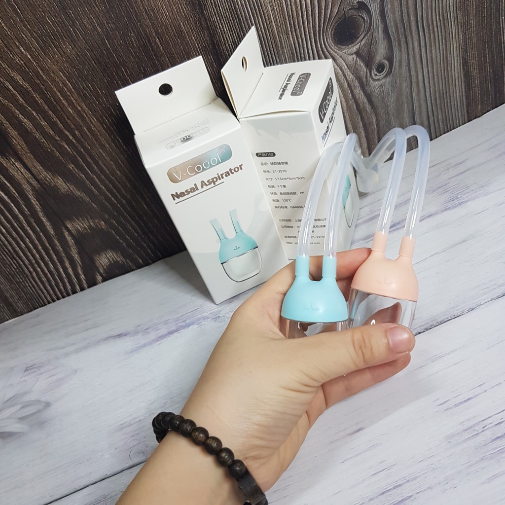 Dụng cụ hút mũi cho bé V-Cool, đầu hút silicon mềm dẻo an toàn cho bé