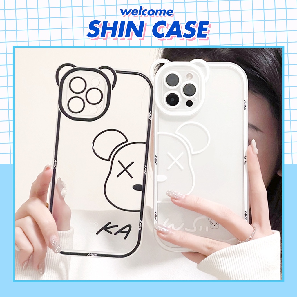 Ốp lưng iphone camera gấu line kaws 6/6plus/6s/6splus/7/7plus/8/8plus/x/xs/11/12/13/14/pro/max/promax/plus/shin/case