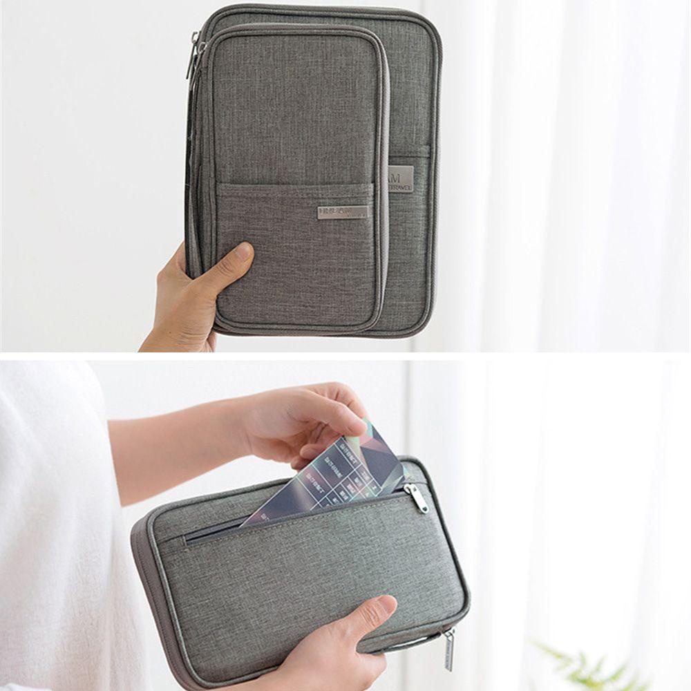 BORAG Passport Document Holder Travel Pouch Oxford Organizer Bag