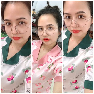 Đồ bộ pijama lụa satin cao cấp họa tiết táo