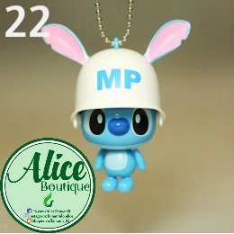 Móc khoá Stitch đội mũ bảo hiểm