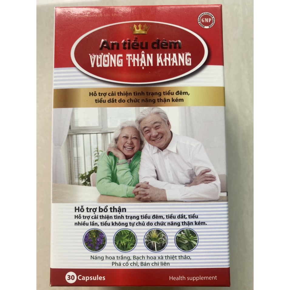 An tiểu đêm Vương Thận Khang giúp cải thiện các hoạt động sinh lí của thận, lọc và bài tiết nước tiểu – Lọ 30 viên