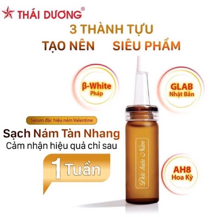 Serum Dưỡng Trắng Đẹp Da Valentine 10 Ml / 2 Lọ X 10ml Chính Hãng Sao Thái Dương