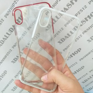 Ốp Lưng iPhone X / iPhone 10 Viền Màu Dạng Cứng Hiệu Baseus