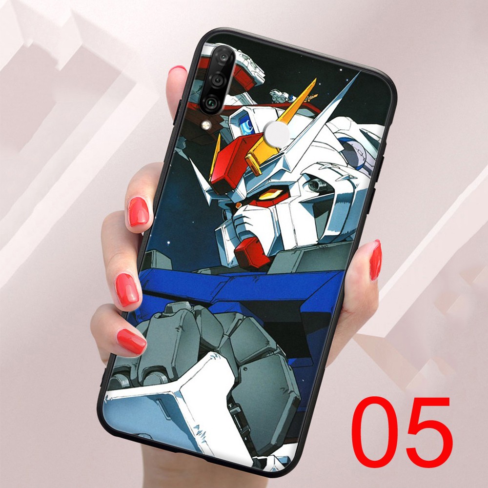 Ốp Lưng Mềm Màu Đen In Hình Gundam Wing Cho Samsung J2 Duo J5 Prime J4 Core J7 Pro