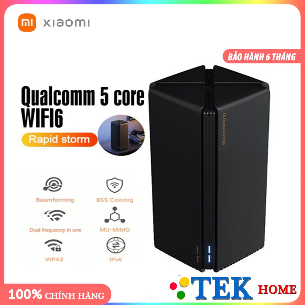 Bộ phát WiFi Xiaomi AX1800 Router Five-core WiFi 6 2.4G 5.0GHz Gigabit 5G Siêu tín hiệu - TekHome