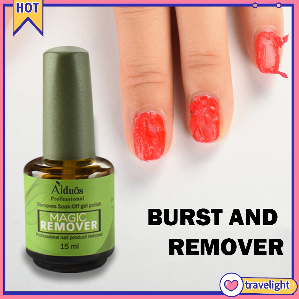 (Travelight) Nước tẩy sơn móng gel UV acrylic 8/15ml Aiduos