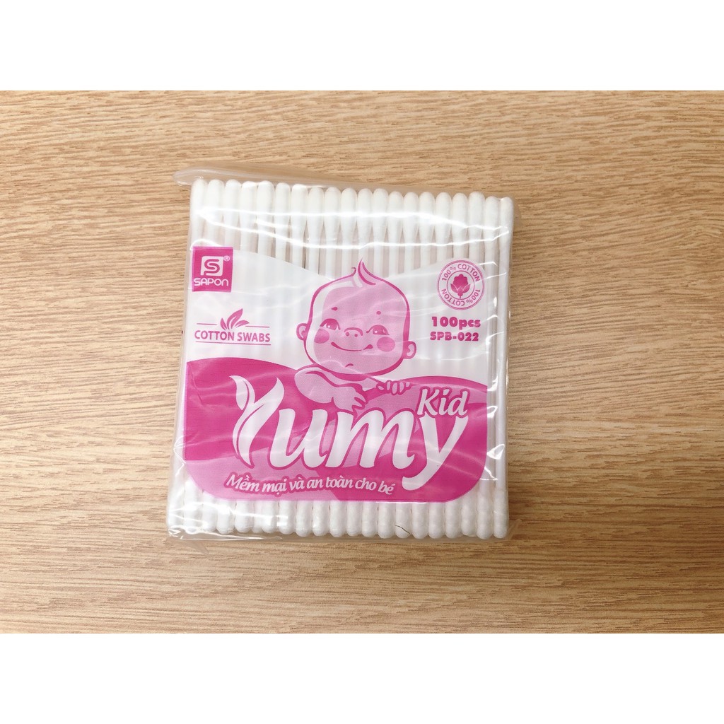 gói tăm bông yumy trẻ em 100 que