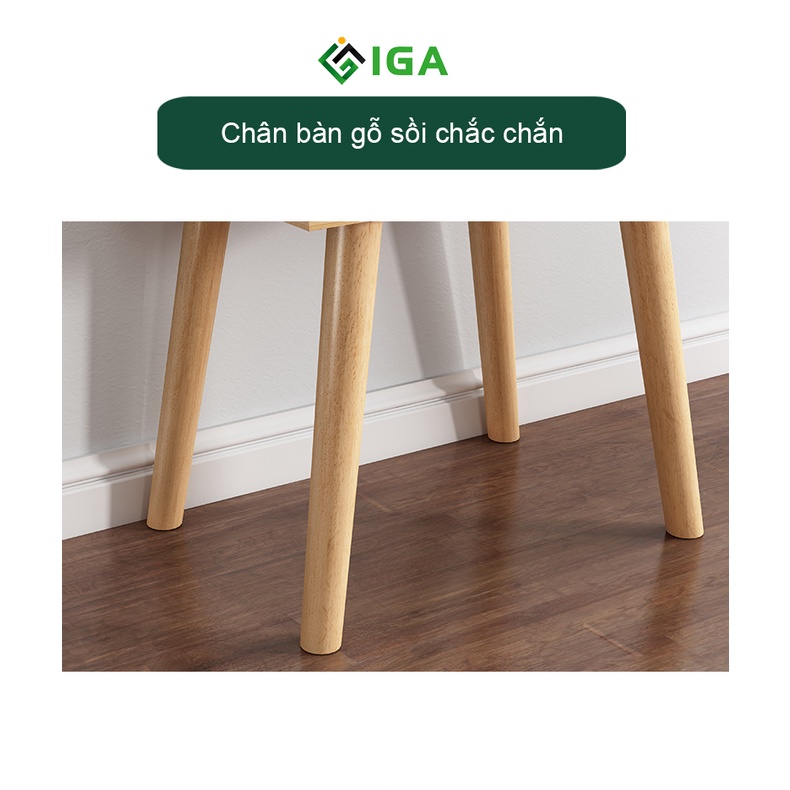 Tab đầu giường, tủ đầu giường chân cao gỗ sồi hiện đại - GP175