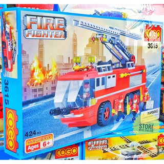 LEGO Lắp Ráp Xe Thang Cứu Hỏa ( 424 Miếng )