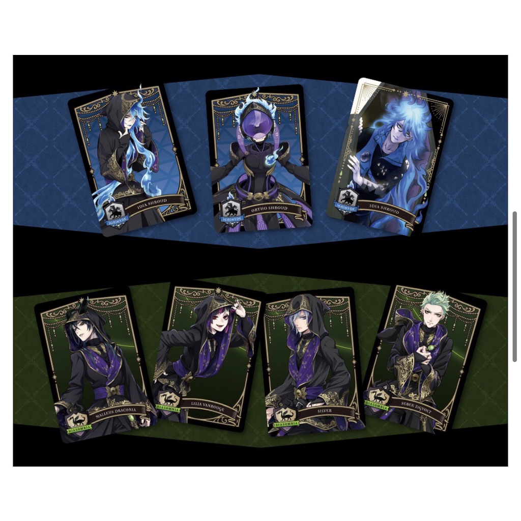 Gói thẻ nhân phẩm Disney Twisted Wonderland Metal Card Collection vol 2, vol 3