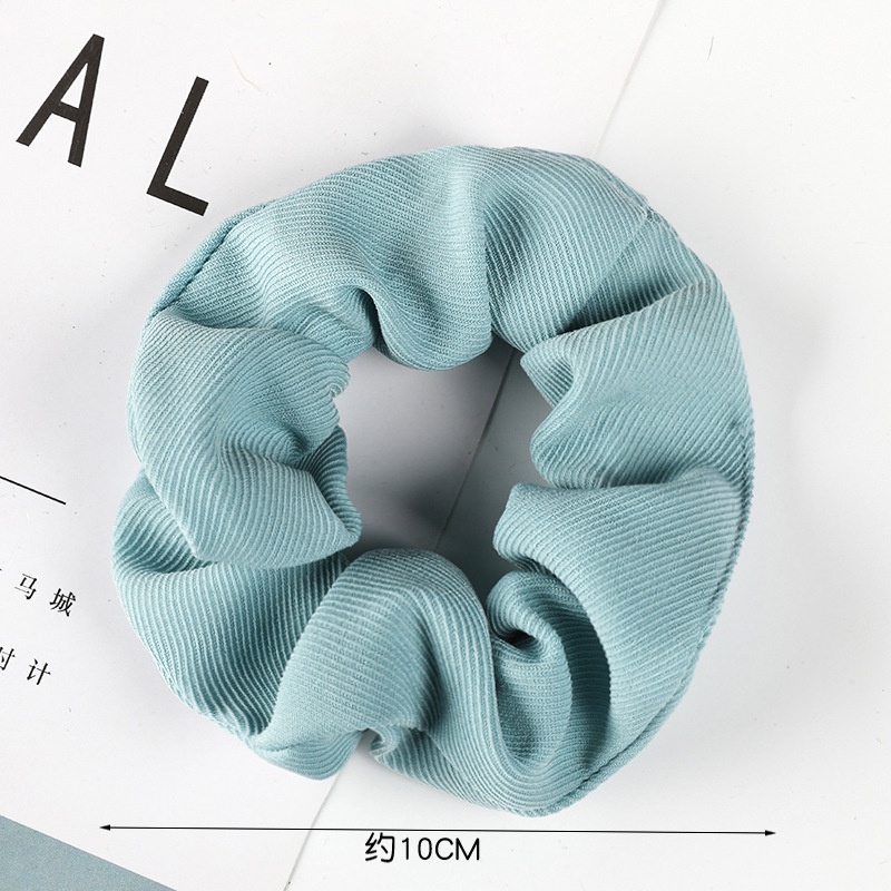 Dây cột tóc đuôi ngựa bằng vải co giãn màu sắc đơn giản cho nữ