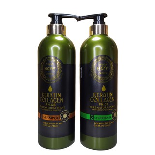 Cặp Dầu Gội Xả HCN Keratin collagen 780ml