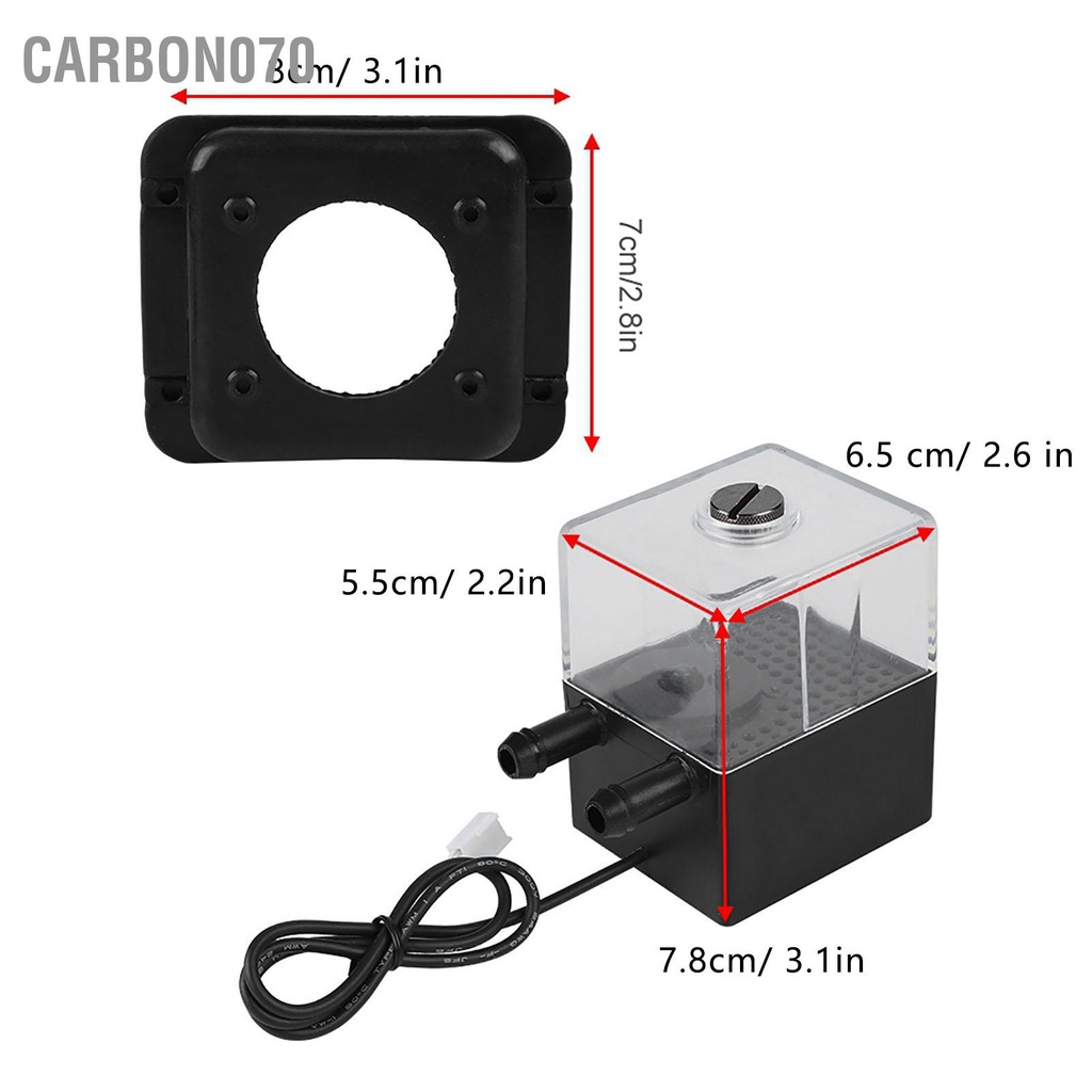 Hàng Sẵn Máy bơm nước SC-300T 12V DC siêu êm cho hệ thống làm mát CPU máy tính【Carbon070】