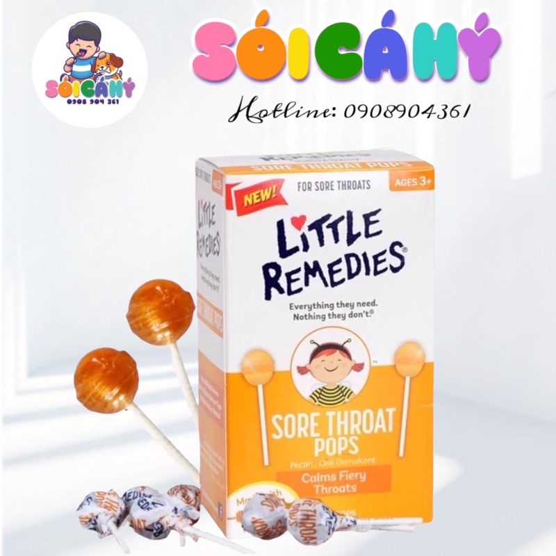 Kẹo ngậm ho Little Remedies cho bé 3tuổi
