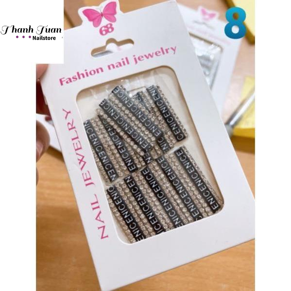 Charm đá dây,Charm nail,đá dây chữ phụ kiện charm trang trí móng làm nail  - Phụ kiện đồ nail