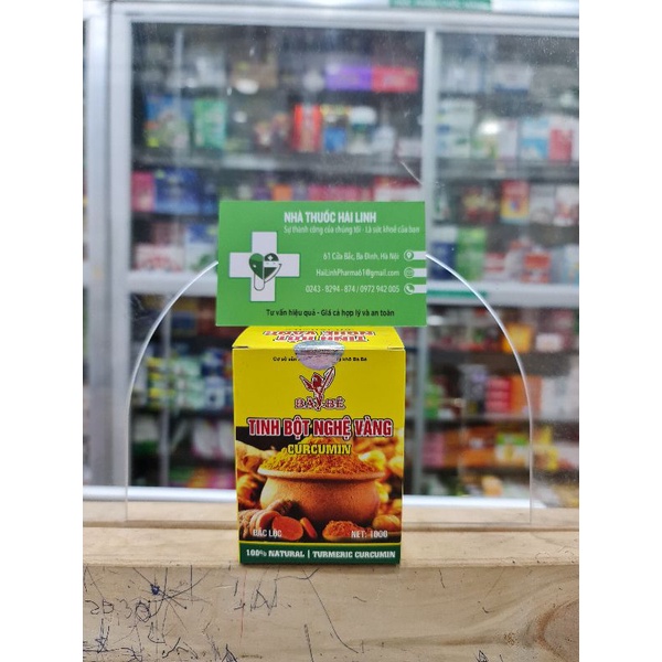 [CHÍNH HÃNG] Tinh bột nghệ vàng Curcumin Bà Bé 100g - Dùng an toàn cho gia đình