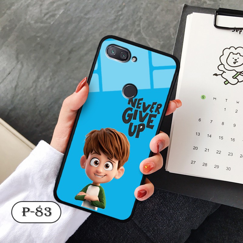 Ốp kính in hình cute Xiaomi Mi 8 Lite