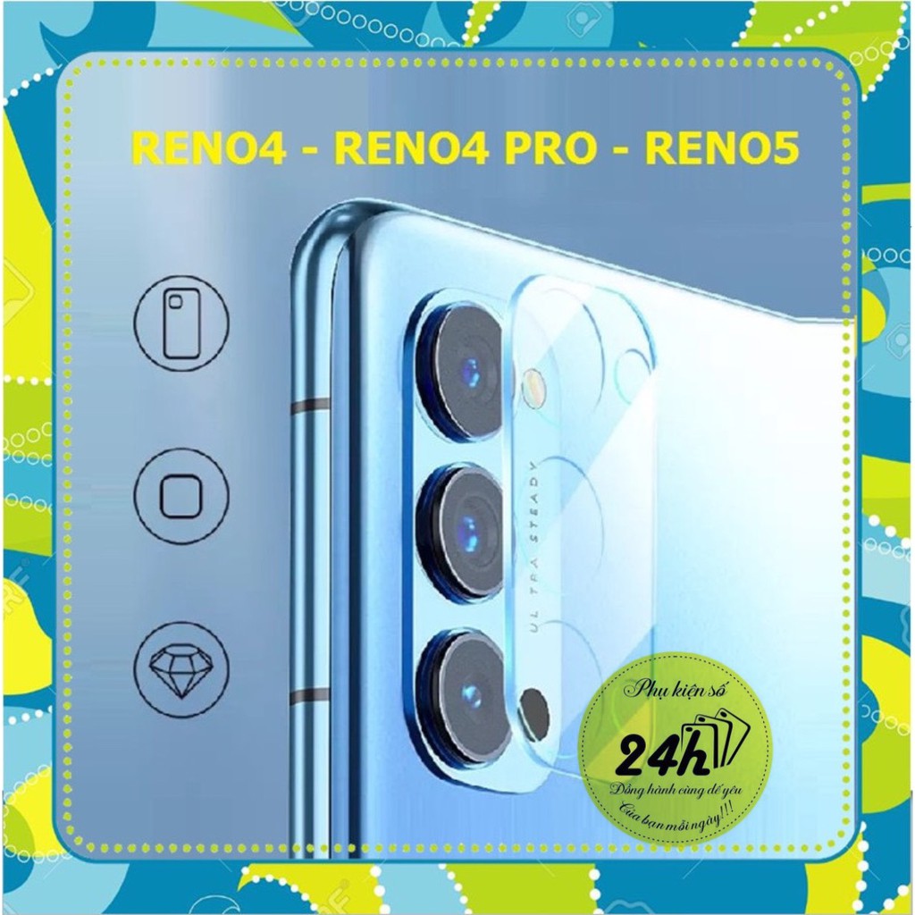 Dán cường lực camera Oppo Reno 7 7z reno 4 / Reno 4 pro / Reno5 / Reno 5 5G Reno 6 Reno 6z Nano dẻo siêu trong, siêu bền