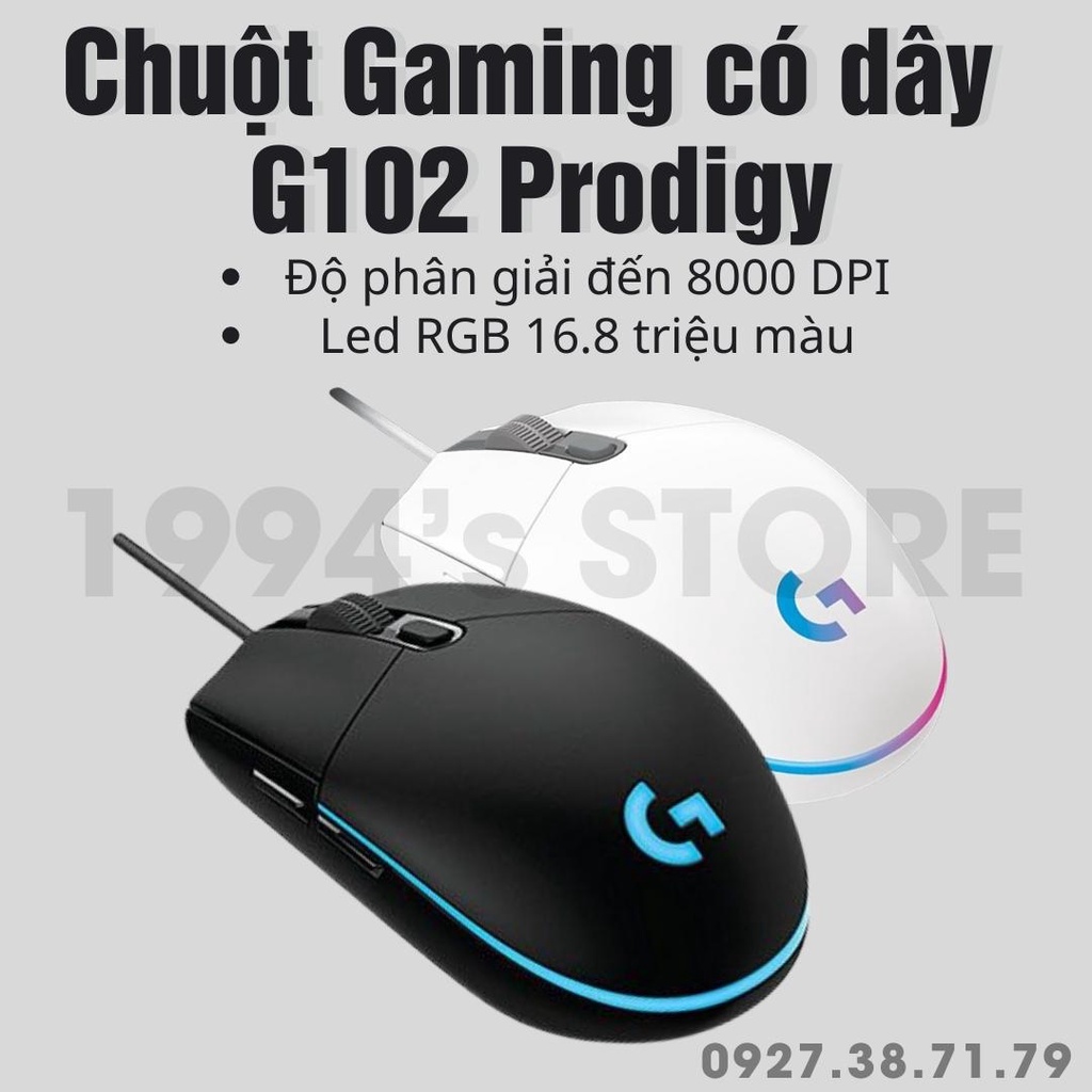 (CÓ SẴN) Chuột Gaming - Chuột chơi game có dây G102 Led RGB 8000DPI