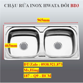 Chậu rửa đôi 2 hộc - bd1