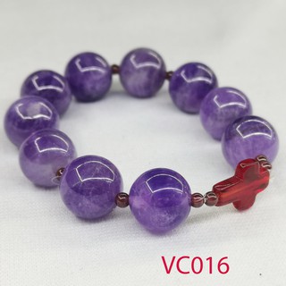 Chuổi hạt mân côi t.a tím 14li