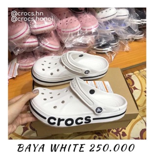 Sục CROC.S BAYA trắng, hồng đủ size