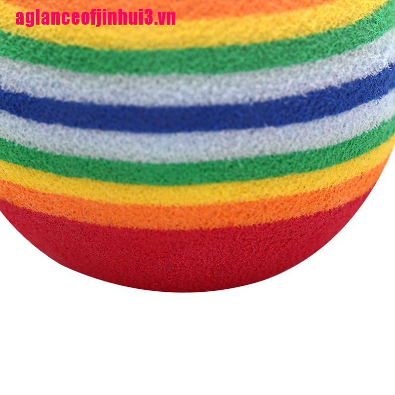 Bộ 10 Quả Bóng Golf Họa Tiết Sọc Cầu Vồng Dùng Luyện Tập Đánh Golf 3