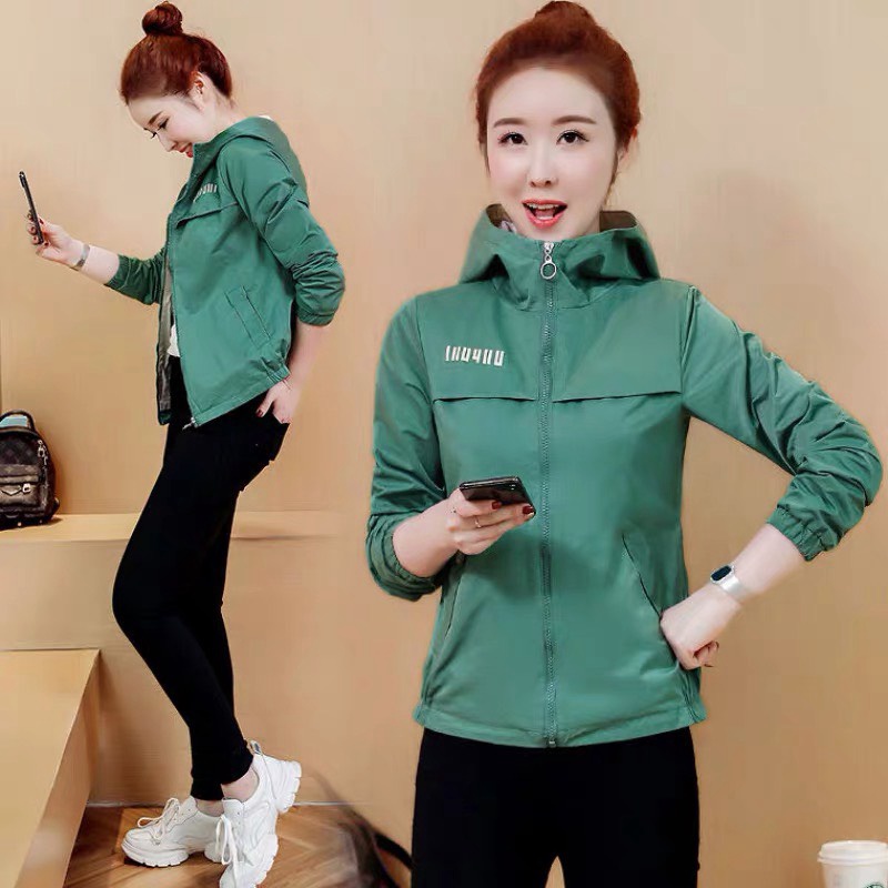 ÁO KHOÁC GIÓ NỮ PHỐI NÓN KHOEN NGỰC CHỐNG NẮNG CẢN GIÓ SIÊU BỀN KM VALENTINA