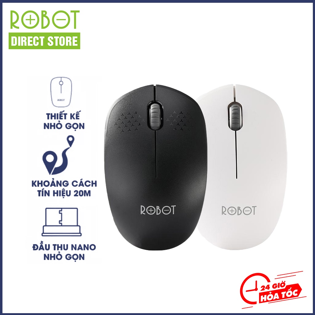 Chuột quang không dây Acome M210 Robot Direct Store Wireless 2.4GHz cảm biến quang học