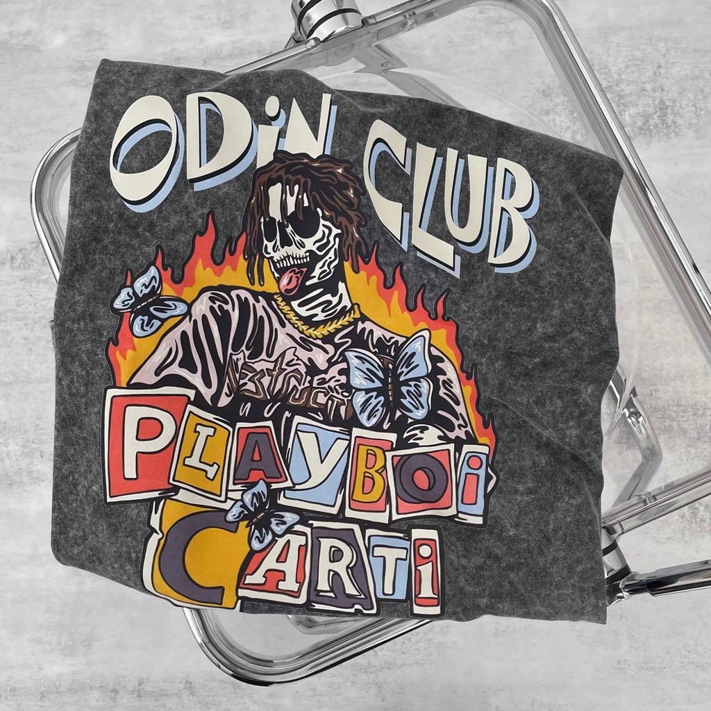 Áo Thun Odin Playboi Carti, Áo phông chất liệu 100% cotton co giãn 2 chiều, Local Brand ODIN CLUB