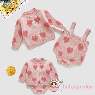 Áo len cộc tay liền quần tam giác đáng yêu cho bé gái