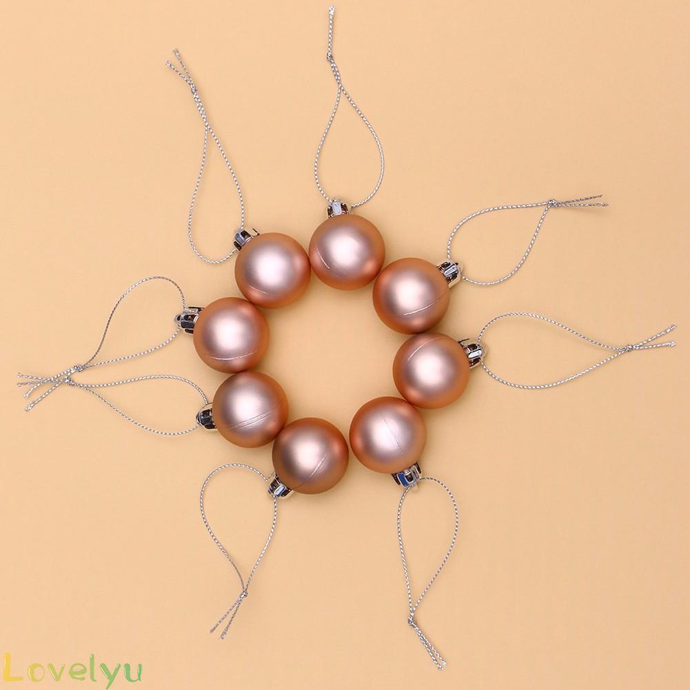 [ FAST SHIPPING ]24x Christmas Tree Balls Baubles Glitter Hanging Xmas Party Ornament Decor New