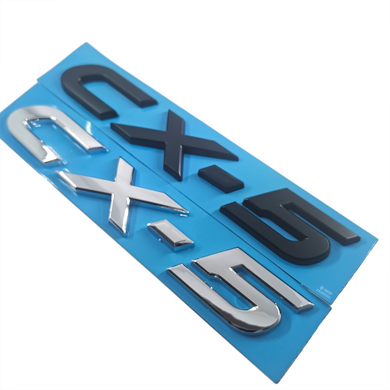 1 Miếng Dán Logo CX5 Màu Đen Bằng ABS Chrome Trang Trí Xe Hơi MAZDA CX-5