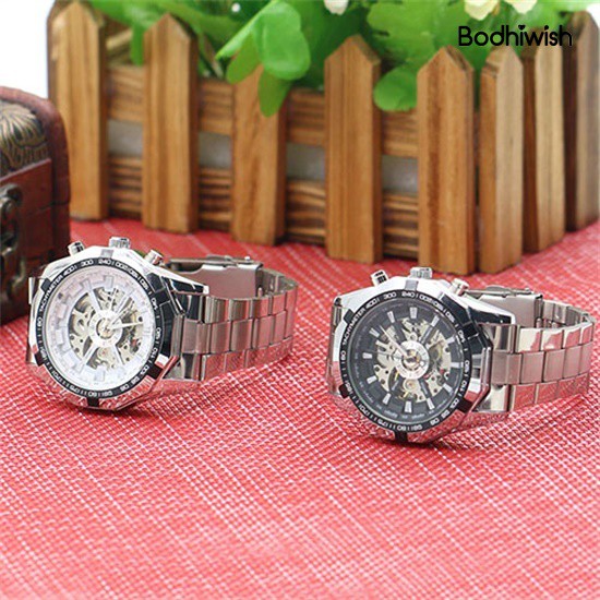 Đồng Hồ Cơ Dây Thép Không Gỉ Thời Trang Cho Nam