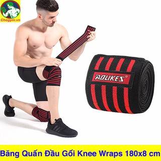 Băng Quấn Đầu Gối Tập GYM Aolikes Knee Wrap 1 Đôi HX-7167