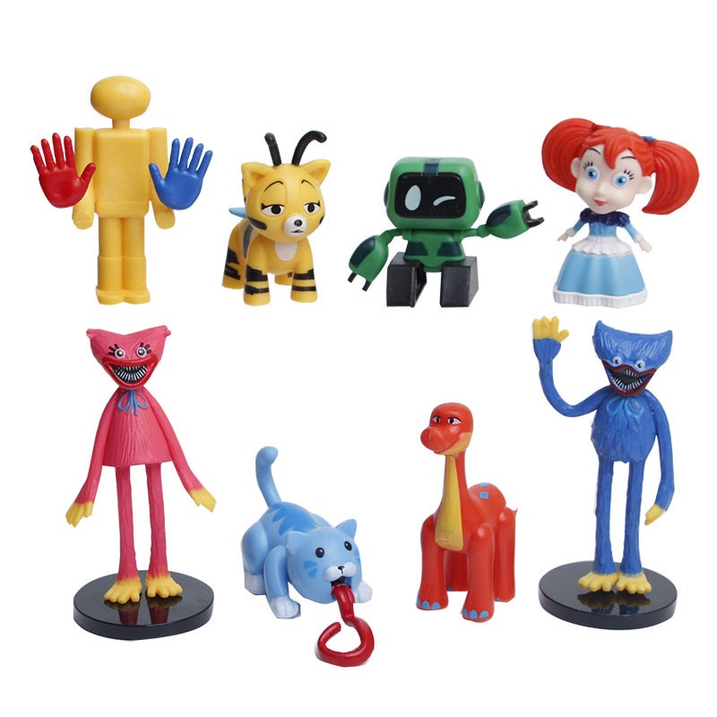 Set 8 Mô Hình Nhân Vật Trong Game Huggy Wuggy Jogo Monstro