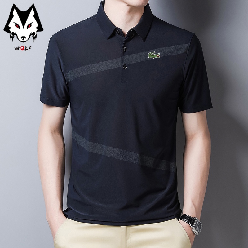 Áo Thun Polo Tay Ngắn Bằng Cotton Thời Trang Cho Nam 3 Màu Lựa Chọn