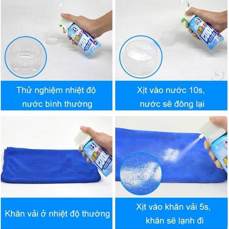 ❤️FREE SHIP❤️Bình Xịt Lạnh Thể Thao 180ml_Hạ Nhiệt Nhanh