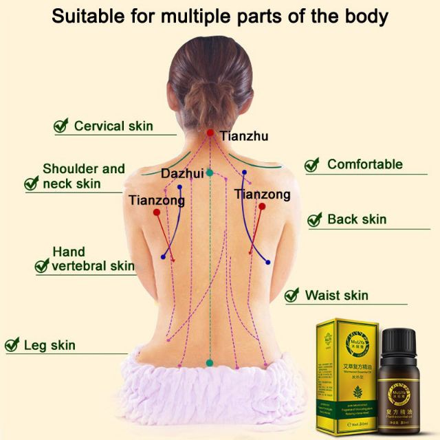 TINH DẦU massage body tinh chất NGẢI CỨU thư giản cơ thể - tiêu trừ ĐAU NHỨC