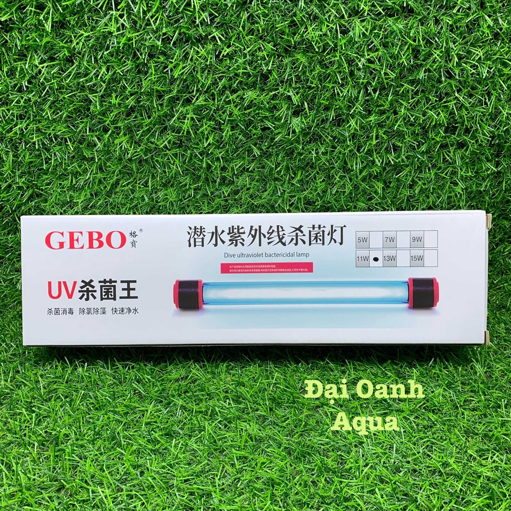 Đèn UV GEBO Diệt Tảo Diệt Khuẩn Và Nấm,Ngăn Rêu Cho Bể Cá Cảnh 7W 9W 11W13W ( Đèn Diệt Tảo Bể Cá)