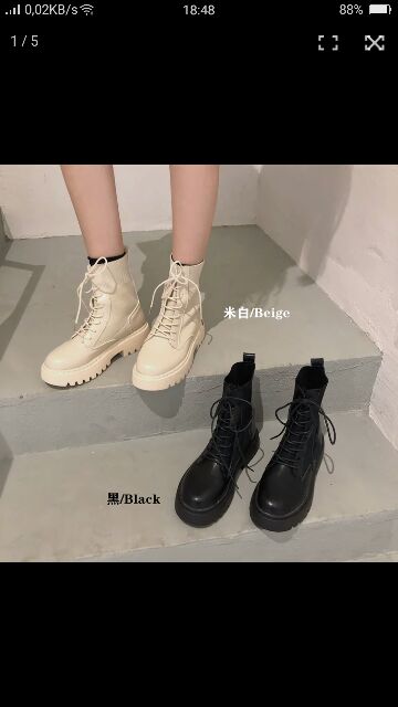 Boots chiến binh cổ lửng basic siêu chất, dễ phối đồ