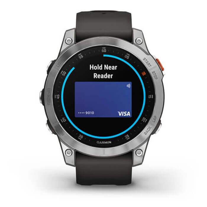 Đồng hồ thông minh Garmin Epix Gen 2, Slate Steel, Silicone Band