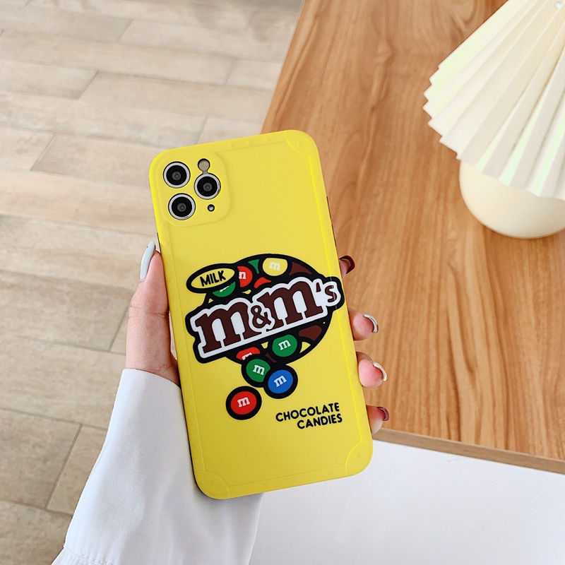 Ốp điện thoại in họa tiết Snickers Glico Oreo hoạt hình dành cho Iphone 12 Pro Max X