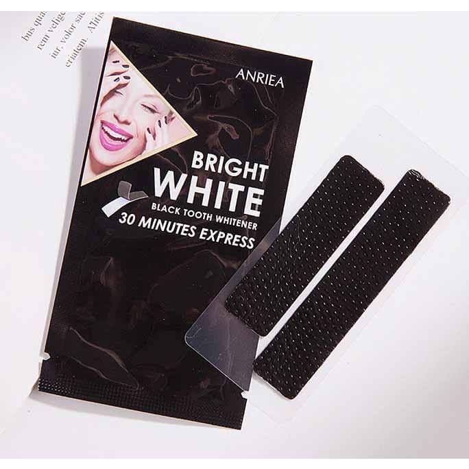 Miếng Dán Trắng Răng Than Tre Bright White Anriea Đài Loan - 1pcs