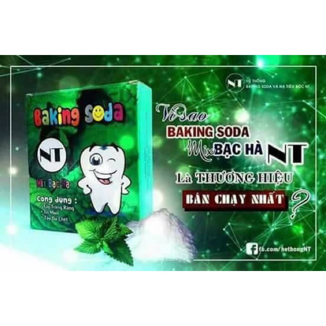 Baking soda mix bạc hà NT