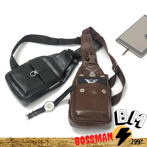 [TD-001] Túi Đeo Chéo Nam Da PU Tích Hợp CỔNG TAI NGHE Phong Cách Trẻ Trung - Năng Động - BosManshop | BigBuy360 - bigbuy360.vn