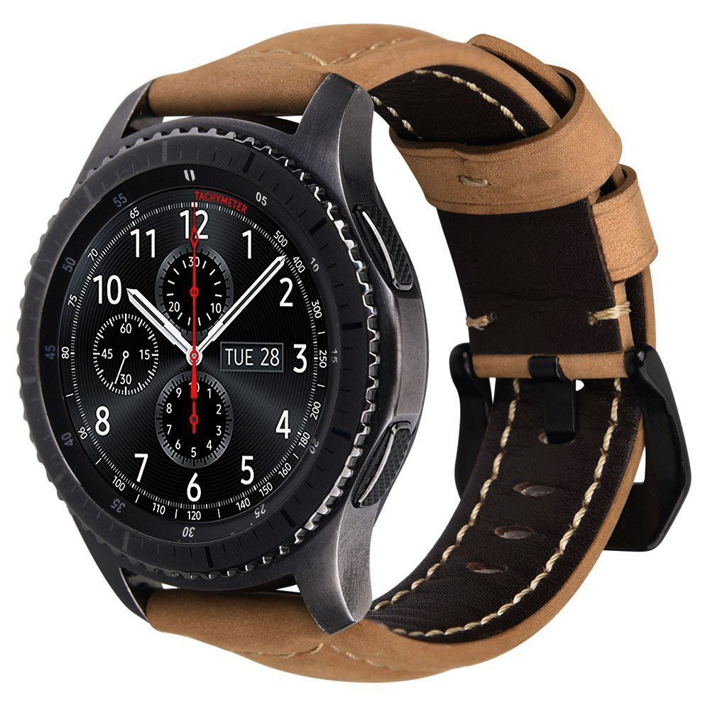 Dây Đeo Bằng Da Ngựa Cho Đồng Hồ Thông Minh Samsung Gear S3 Classic / Frontier