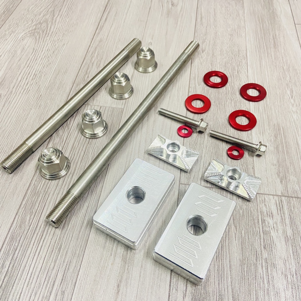 Bộ cốt bánh inox V1, V2 kèm bát CNC trước sau sử dụng lắp FUTURE 125, FU LED gắp vuông ( tặng full lông đền )